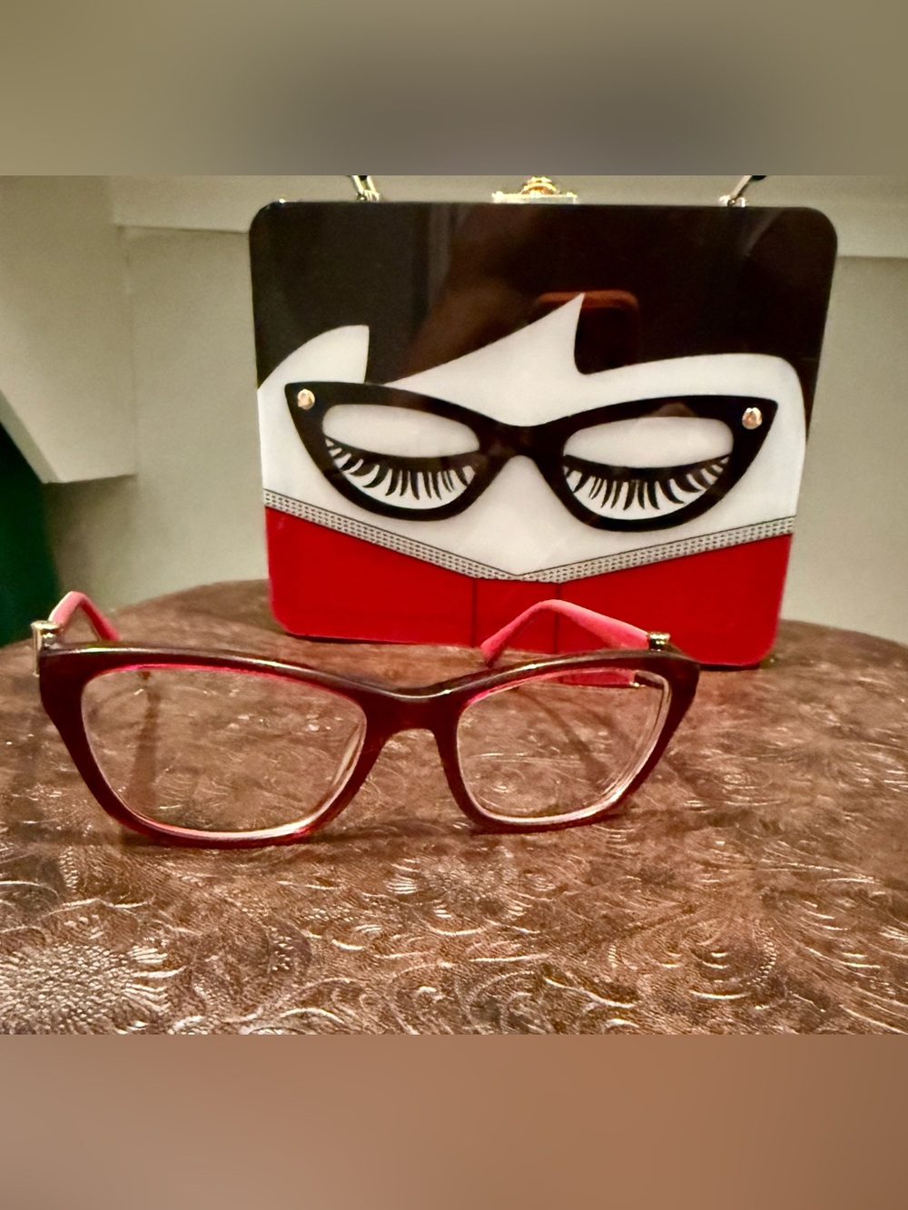 Women’s Fashion Eyeglasses in Burgundy - BEBE